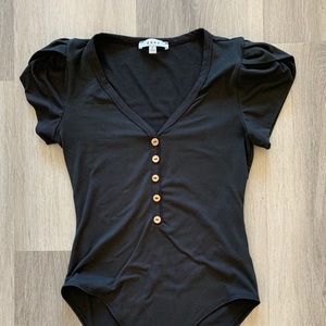 Gaze black bodysuit